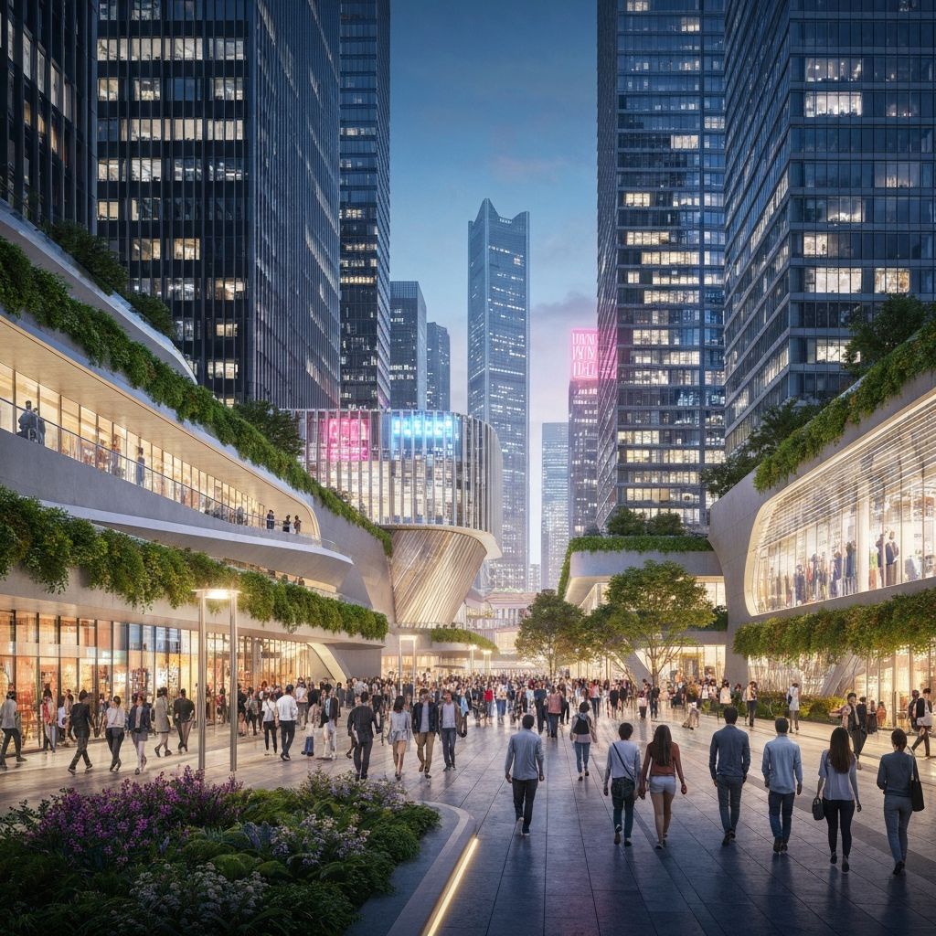 Modern urban environment